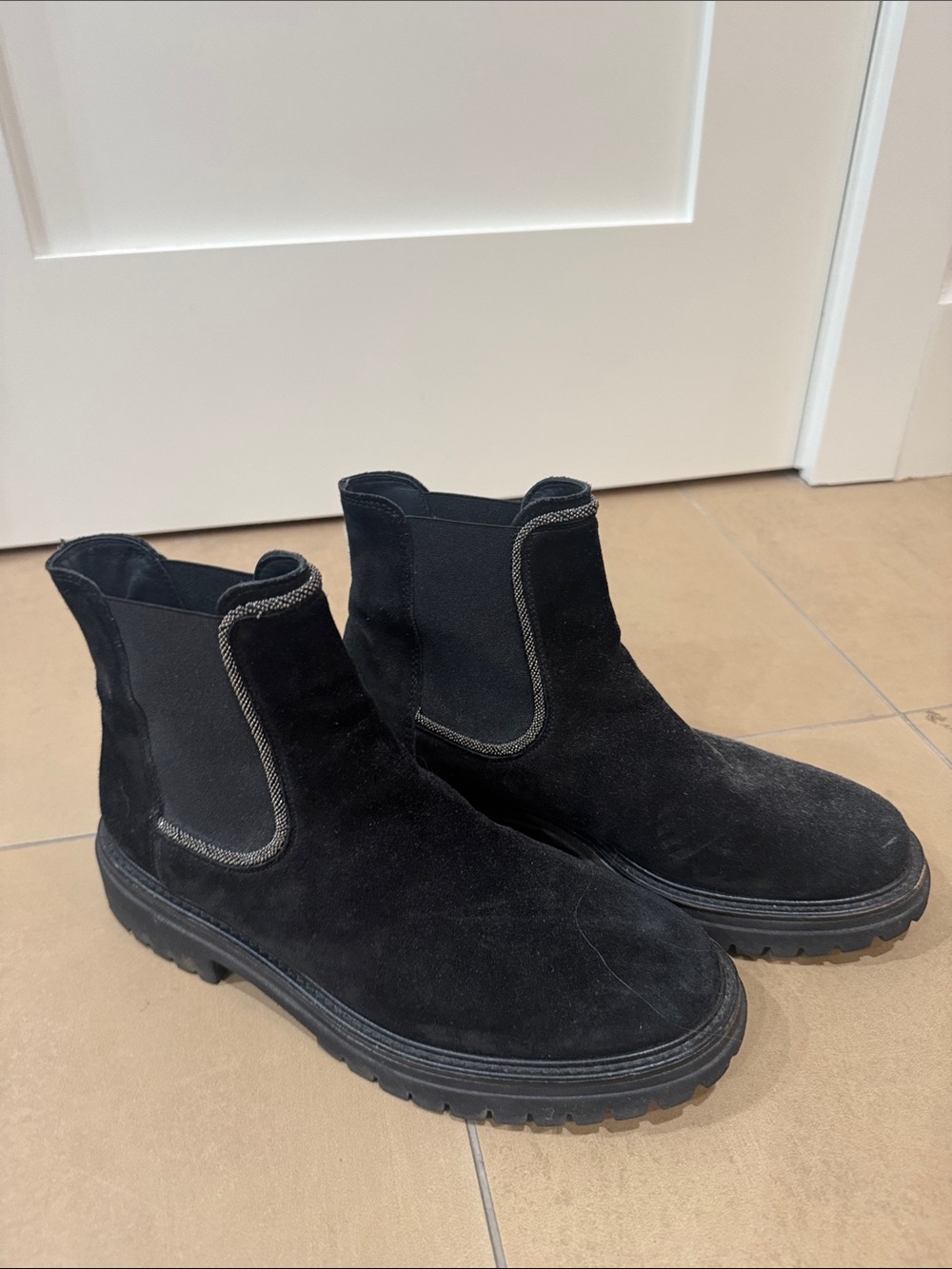 Paul Green Women’s Black Suede Chelsea Boots
